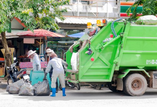 Hazardous waste segregation and labeled containers